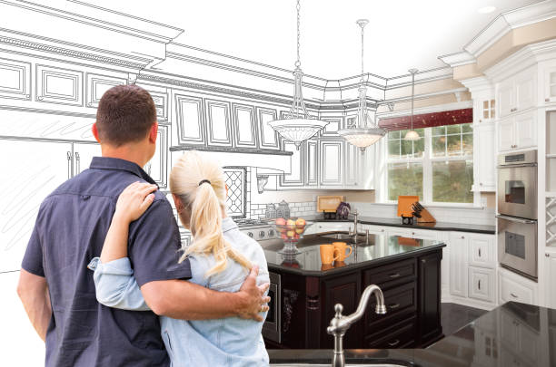 Custom kitchen cabinets installed in a Montrose home